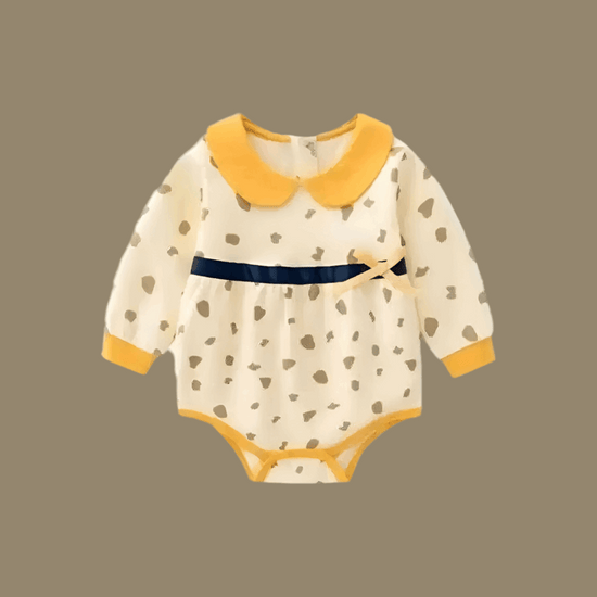 Soft Cotton Baby & Toddler Girl Bodysuit with Dots & Bow