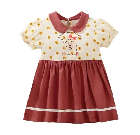 Charming Miss Cookie Stay Positive Dress for Baby & Toddler Girls
